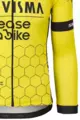 AGU Cycling summer long sleeve jersey - REPLICA VISMA | LEASE A BIKE 2024 - yellow/black