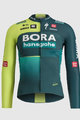SPORTFUL Cycling winter long sleeve jersey - BORA 2024 - green/light green