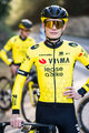 RAPIDGEAR Cycling summer long sleeve jersey - REPLICA VISMA 2025 - yellow