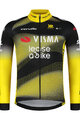 RAPIDGEAR Cycling summer long sleeve jersey - VISMA TDF25 REPLICA JERSEY - yellow/black