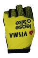 RAPIDGEAR Cycling fingerless gloves - VISMA TDF25 REPLICA GLOVES - yellow/black