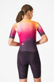 CASTELLI Cycling skinsuit - FREE SANREMO 3 - pink/bordeaux