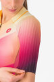 CASTELLI Cycling skinsuit - FREE SANREMO 3 - pink/bordeaux
