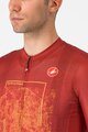 CASTELLI Cycling short sleeve jersey - GIRO107 ROMA - red