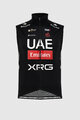 PISSEI Cycling gilet - UAE TEAM EMIRATES - XRG 2025 OFFICIAL WATERPROOF - black
