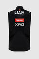 PISSEI Cycling gilet - UAE TEAM EMIRATES - XRG 2025 OFFICIAL WATERPROOF - black