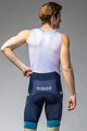 ALÉ Cycling bib shorts - BAHRAIN VICTORIOUS 2024 - blue/white