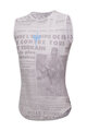 SANTINI Cycling sleeve less t-shirt - TDF MAILLOT JAUNE - M. VENTOUX - grey