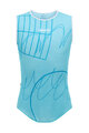 SANTINI Cycling sleeve less t-shirt - TDF NICE - turquoise