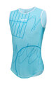 SANTINI Cycling sleeve less t-shirt - TDF NICE - turquoise