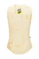 SANTINI Cycling sleeve less t-shirt - TDF GRAND DÉPART - beige