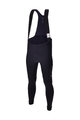 SANTINI Cycling long bib trousers - UCI WORLD CHAMPION - black