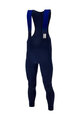 SANTINI Cycling long bib trousers - UCI RAINBOW - blue