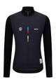 SANTINI Cycling summer long sleeve jersey - UCI WORLD CHAMPION - black