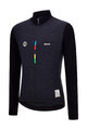 SANTINI Cycling summer long sleeve jersey - UCI WORLD CHAMPION - black