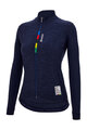 SANTINI Cycling winter long sleeve jersey - UCI OFFICIAL W - blue