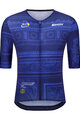 SANTINI Cycling short sleeve jersey - TDF ARRIVÉE ARC DE TRIOMPHE - blue
