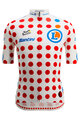 SANTINI Cycling short sleeve jersey - TOUR DE FRANCE - POLKA DOT JERSEY - multicolour