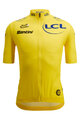 SANTINI Cycling short sleeve jersey - TOUR DE FRANCE - YELLOW JERSEY - yellow