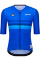SANTINI Cycling short sleeve jersey - UCI WORLD CHAMPION ITALY - blue