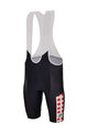 SANTINI Cycling bib shorts - TDF FAN BEST CLIMBER - black