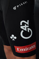 PISSEI Cycling bib shorts - UAE TEAM EMIRATES XRG 2025 - white/black