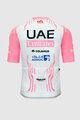 PISSEI Cycling short sleeve jersey - UAE TEAM EMIRATES REPLICA GIRO D'ITALIA 2024 - white/pink