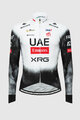 PISSEI Cycling winter long sleeve jersey - UAE TEAM EMIRATES - XRG 2025 REPLICA - white/black