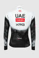 PISSEI Cycling winter long sleeve jersey - UAE TEAM EMIRATES - XRG 2025 REPLICA - white/black