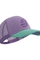 COMPRESSPORT Cycling hat - TRUCKER CAP - purple/light green