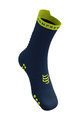 COMPRESSPORT Cyclingclassic socks - PRO RACING V4.0 RUN HIGH - blue/yellow
