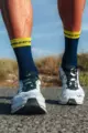 COMPRESSPORT Cyclingclassic socks - PRO RACING V4.0 RUN HIGH - blue/yellow