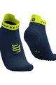 COMPRESSPORT Cycling ankle socks - PRO RACING V4.0 RUN LOW - blue/yellow