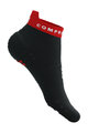 COMPRESSPORT Cycling ankle socks - PRO RACING V4.0 RUN LOW - black/red