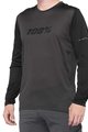 100% SPEEDLAB Cycling summer long sleeve jersey - RIDECAMP - black/grey
