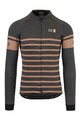 AGU Cycling winter long sleeve jersey - SIX6 MERINO WINTER - black/brown