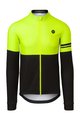 AGU Cycling winter long sleeve jersey - DUO WINTER - black/yellow