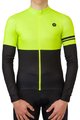 AGU Cycling winter long sleeve jersey - DUO WINTER - black/yellow