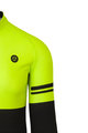 AGU Cycling winter long sleeve jersey - DUO WINTER - black/yellow