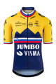 AGU Cycling short sleeve jersey - JUMBO-VISMA 2021 - blue/yellow