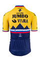 AGU Cycling short sleeve jersey - JUMBO-VISMA 2021 - blue/yellow