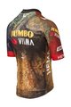 AGU Cycling short sleeve jersey - JUMBO-VISMA 2022 - brown/blue/yellow/black/red