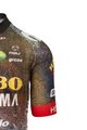 AGU Cycling short sleeve jersey - JUMBO-VISMA 2022 - brown/blue/yellow/black/red