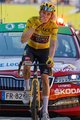 AGU Cycling fingerless gloves - JUMBO-VISMA 2022 - yellow