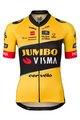 AGU Cycling short sleeve jersey - JUMBO-VISMA 23 LADY - yellow/black