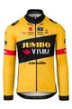 AGU Cycling summer long sleeve jersey - JUMBO-VISMA 2023 - yellow/black