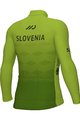 ALÉ Cycling winter long sleeve jersey - SLOVENIA NATIONAL 23 - green