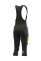 ALÉ Cycling 3/4 length bib shorts - WINTER - black/yellow