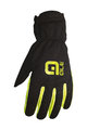 ALÉ Cycling long-finger gloves - WINTER - black/yellow