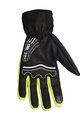 ALÉ Cycling long-finger gloves - WINTER - black/yellow